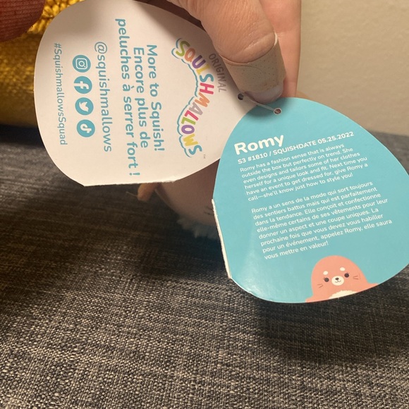 NWT! 3.5” Romy the Seal Squishmallow Clip  squishmallows keychain clips toy toys - Picture 5 of 5